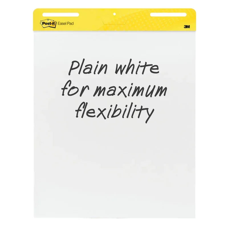 Super Sticky Easel Pad, 25" x 30", White, 30 Sheets/Pad, 2 Pads