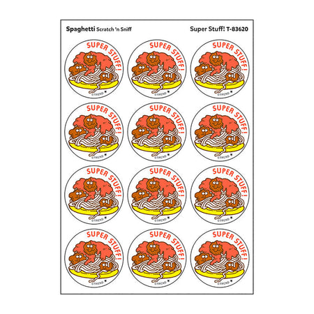 Super Stuff!/Spaghetti Scented Stickers, Pack of 24