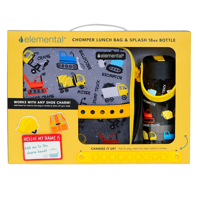Kids Lunch Bag Combo Pack - Construction
