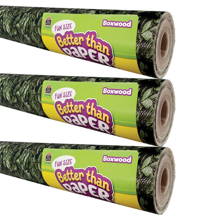 Fun Size Better Than Paper&reg; Bulletin Board Roll, 18" x 12', Boxwood, Pack of 3