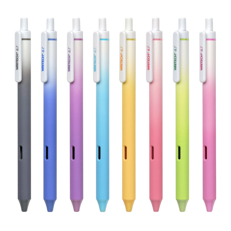 Retractable Ombre Gel Pens, Assorted Colored Ink, 0.7 mm, 4-Pack