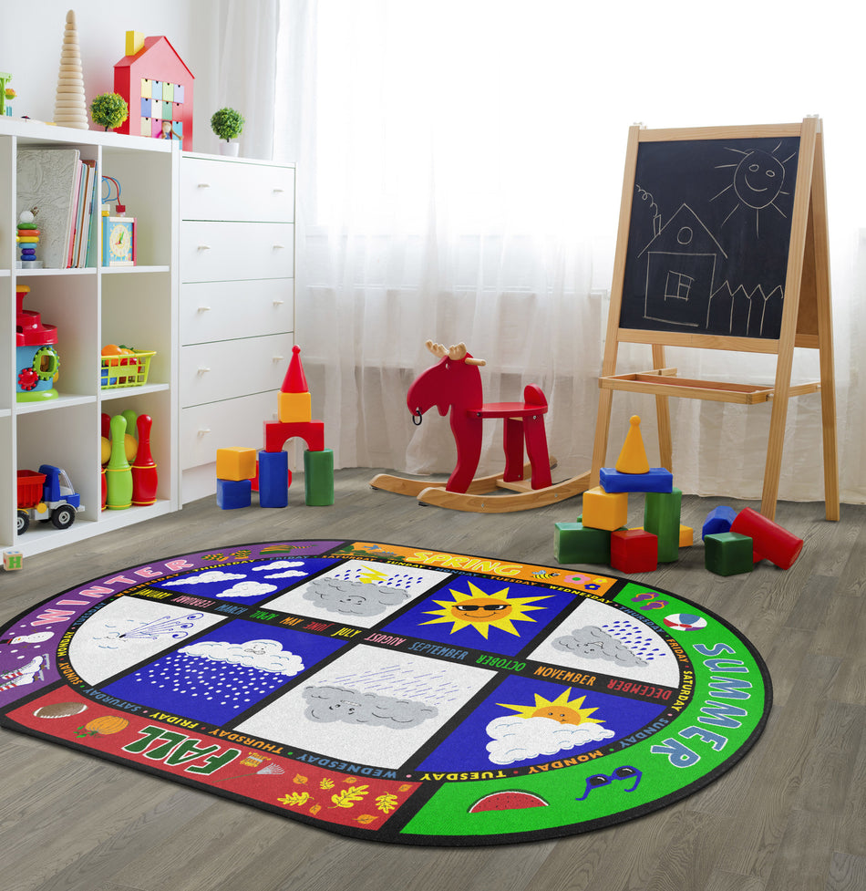 WEATHER TODAY OVAL CARPETS 5'10" x 8' 4"