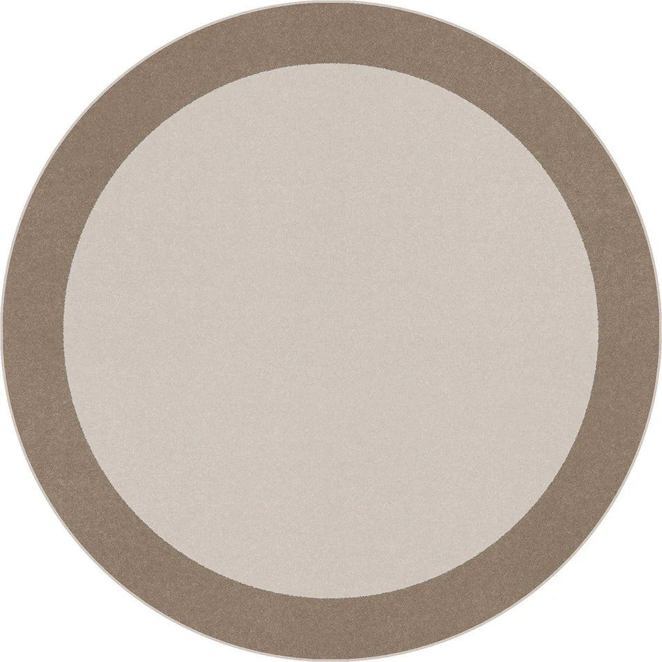 Easy Going 7'7" Round area rug in color Neutral