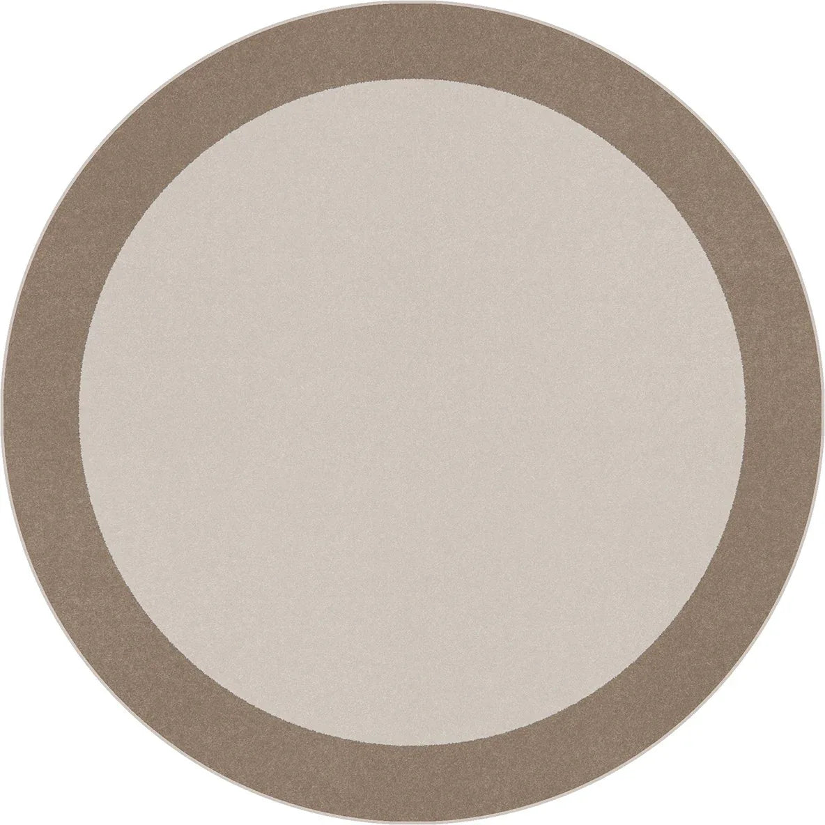 Easy Going 5'4" Round area rug in color Neutral