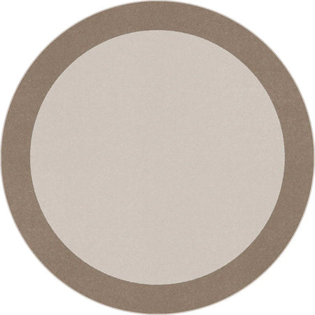 Easy Going 5'4" Round area rug in color Neutral