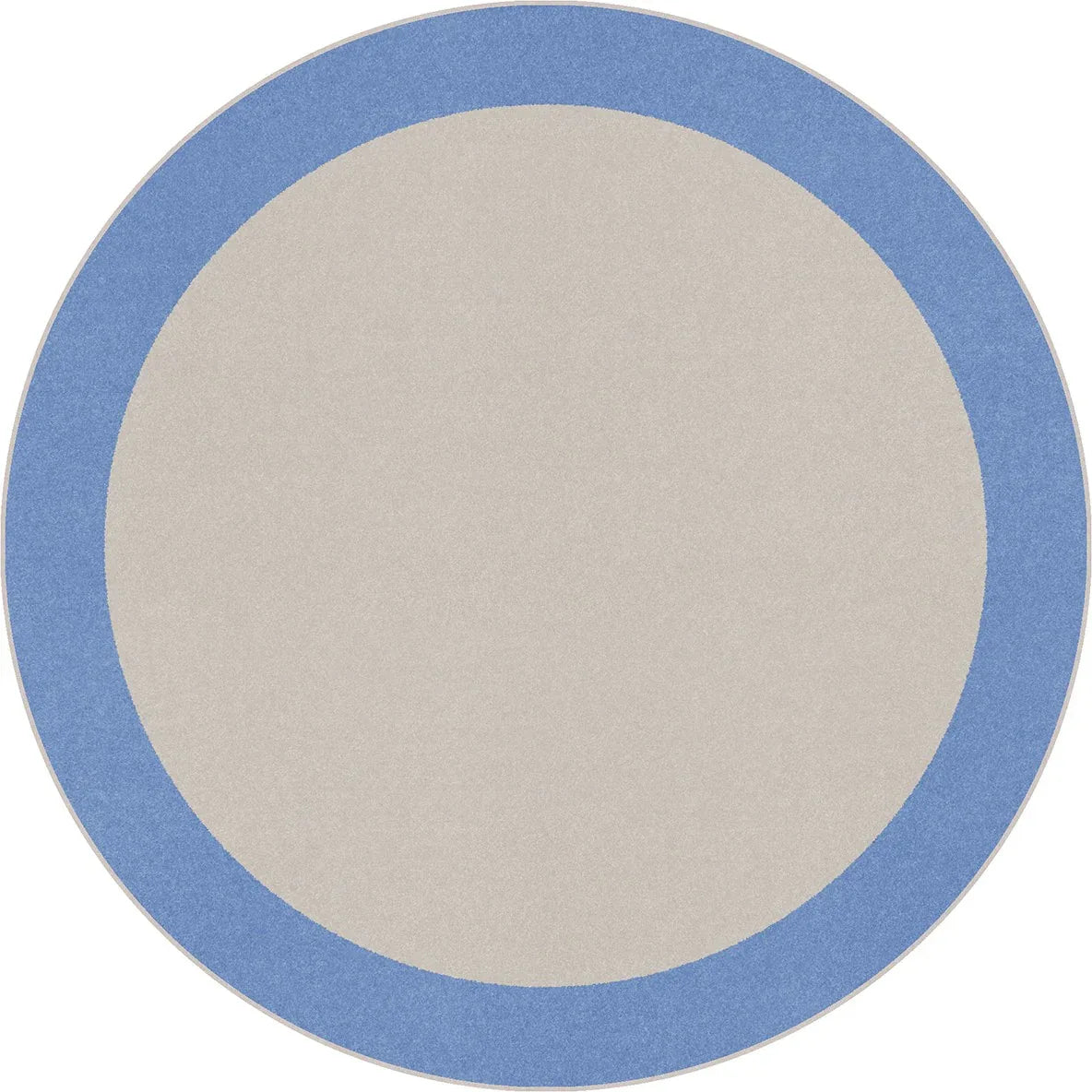 Easy Going 5'4" Round area rug in color Light Blue