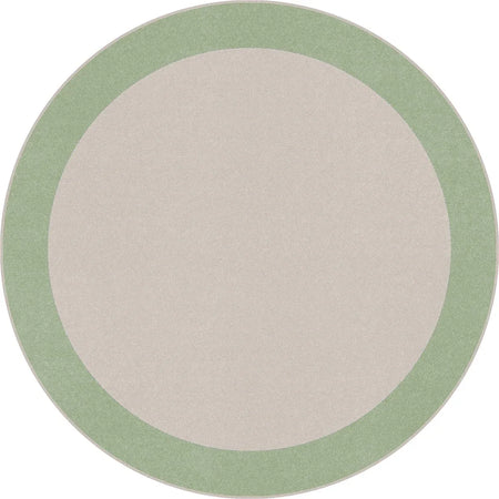 Easy Going 7'7" Round area rug in color Sage