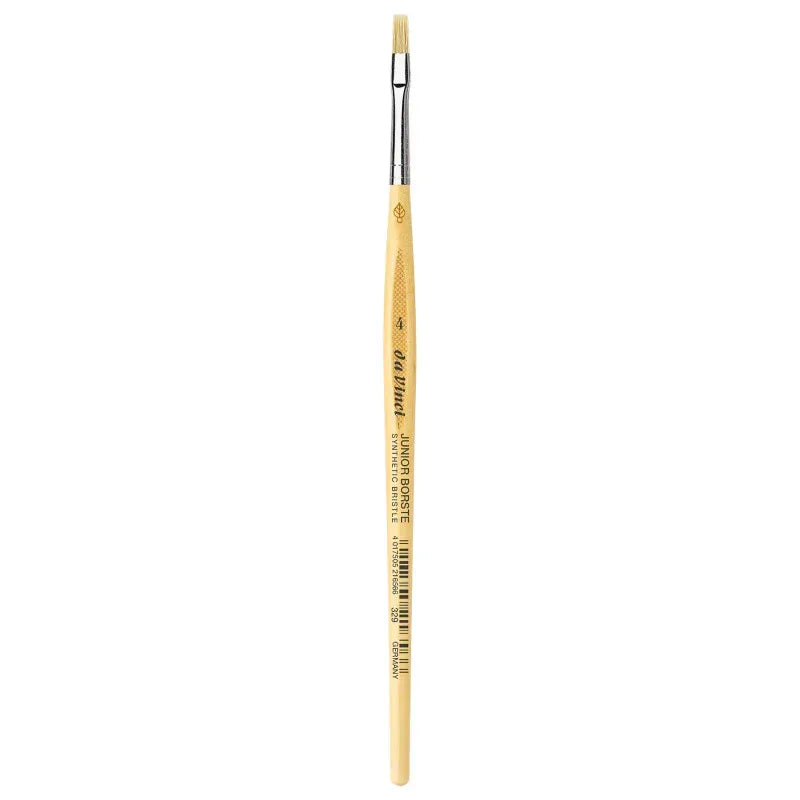 JUNIOR BORSTE Synthetic Student Brush, Synthetic, Tempera, Flat, Series 329, Size 4
