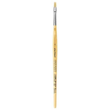 JUNIOR BORSTE Synthetic Student Brush, Synthetic, Tempera, Flat, Series 329, Size 4