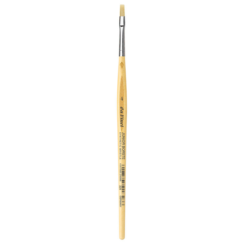JUNIOR BORSTE Synthetic Student Brush, Synthetic, Tempera, Flat, Series 329, Size 4