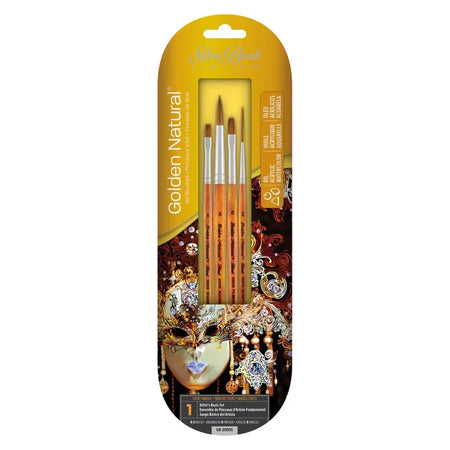 Golden Natural&reg; 4-Piece Brush Set