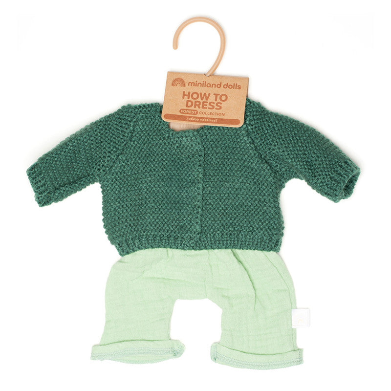 Forest Boy Doll Clothes Set for 15 in Dolls, 2 Pieces