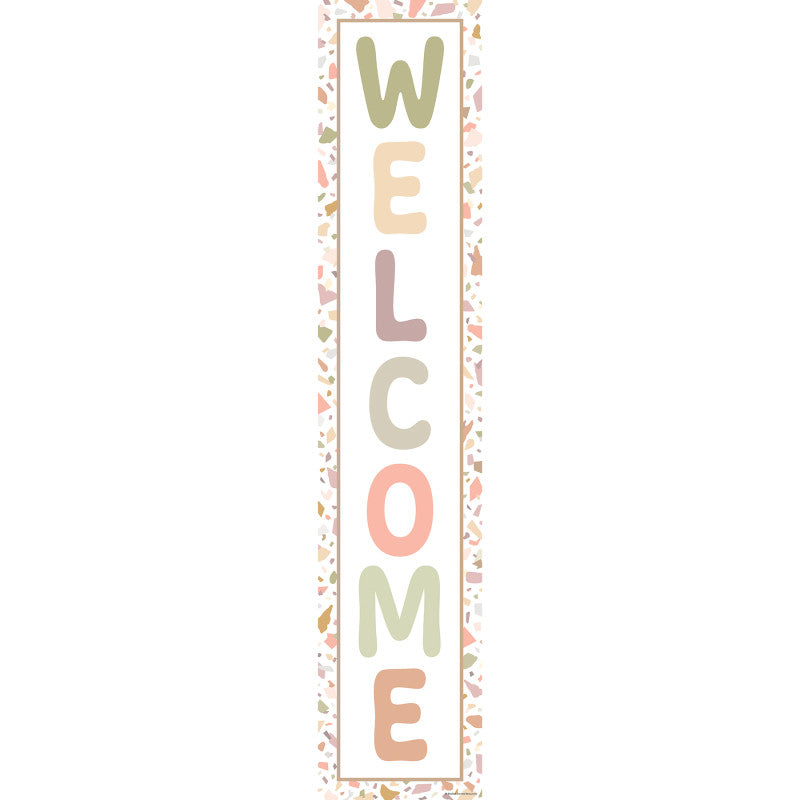 Terrazzo Tones Welcome Banner, 8" x 39"