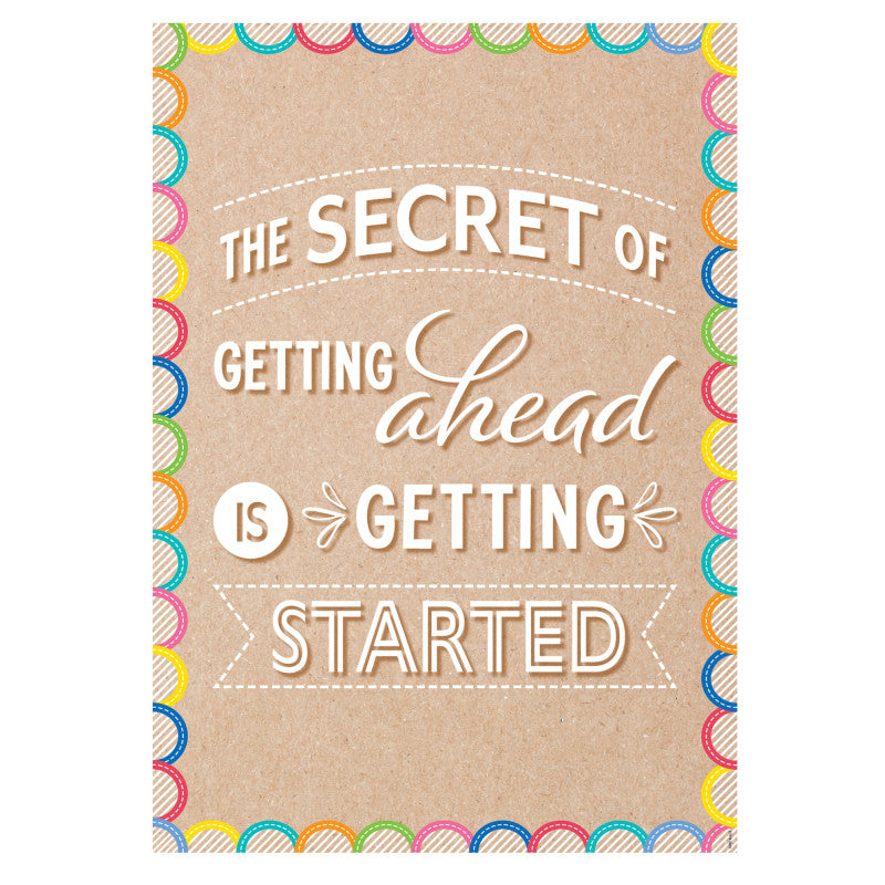 The Secret Of Getting Ahead... Inspire U Poster