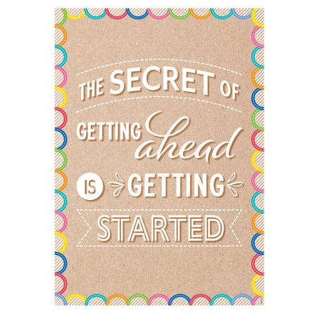 The Secret Of Getting Ahead... Inspire U Poster