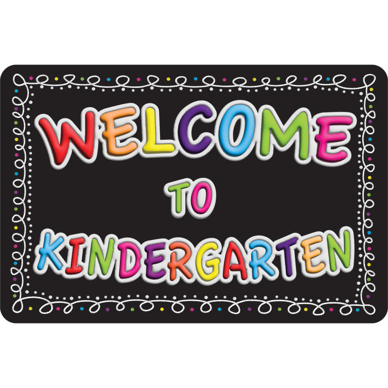 The Original Fun Matâ¢, Welcome Mat, 15.5x23.5 in, Welcome to Kindergarten