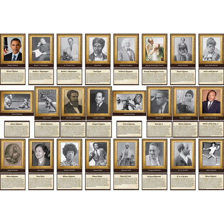 Influential Black Americans Accents, Pack of 48
