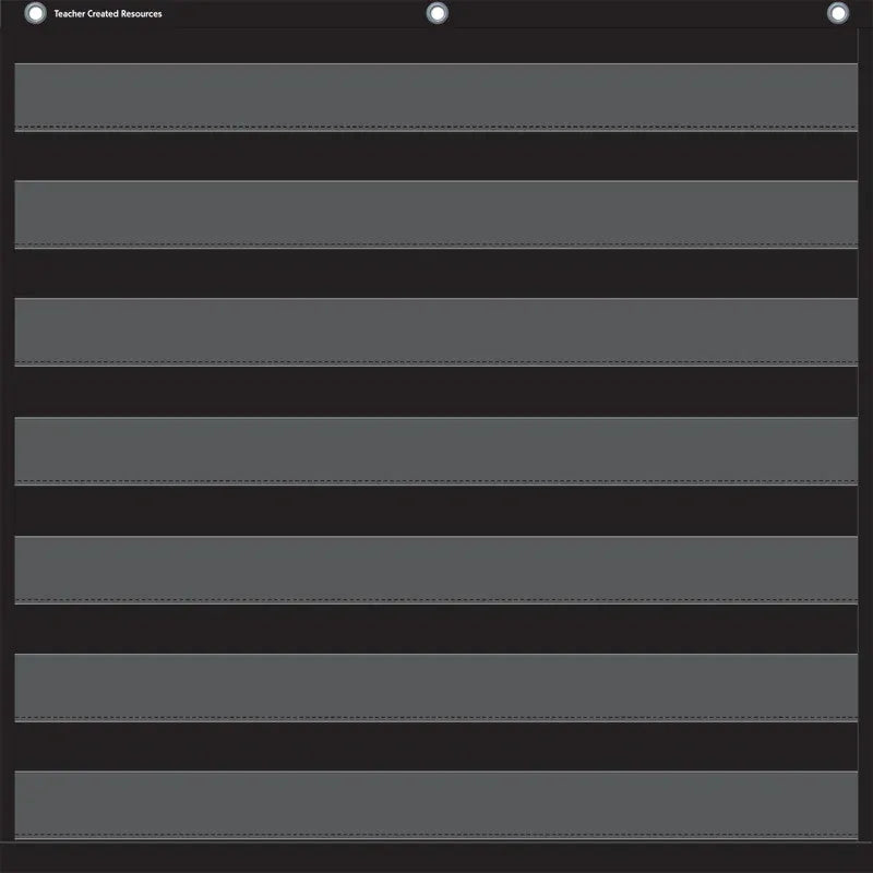 Black 7 Pocket Chart