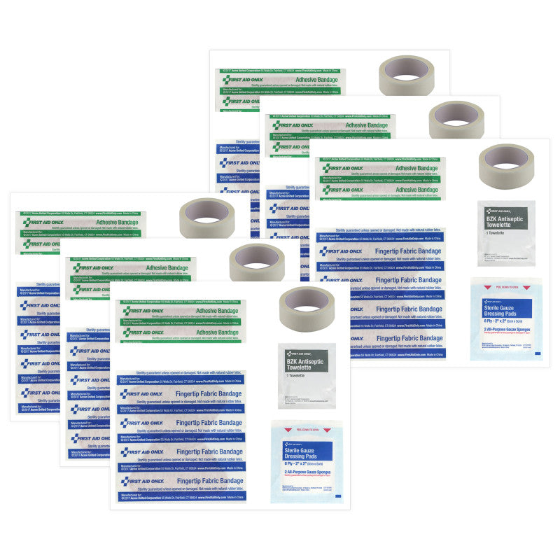 Classroom Single Use First Aid Kit Refill, 1 Count, Pack of 6