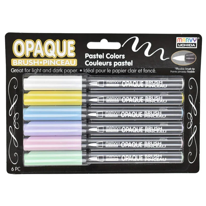 4700-6P OPAQUE BRUSH PASTEL 6PC SET
