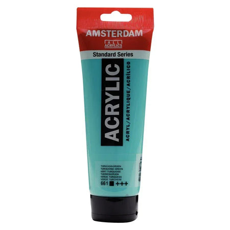 Standard Acrylic Paint Tube, 250 mL, Turquoise Green 661