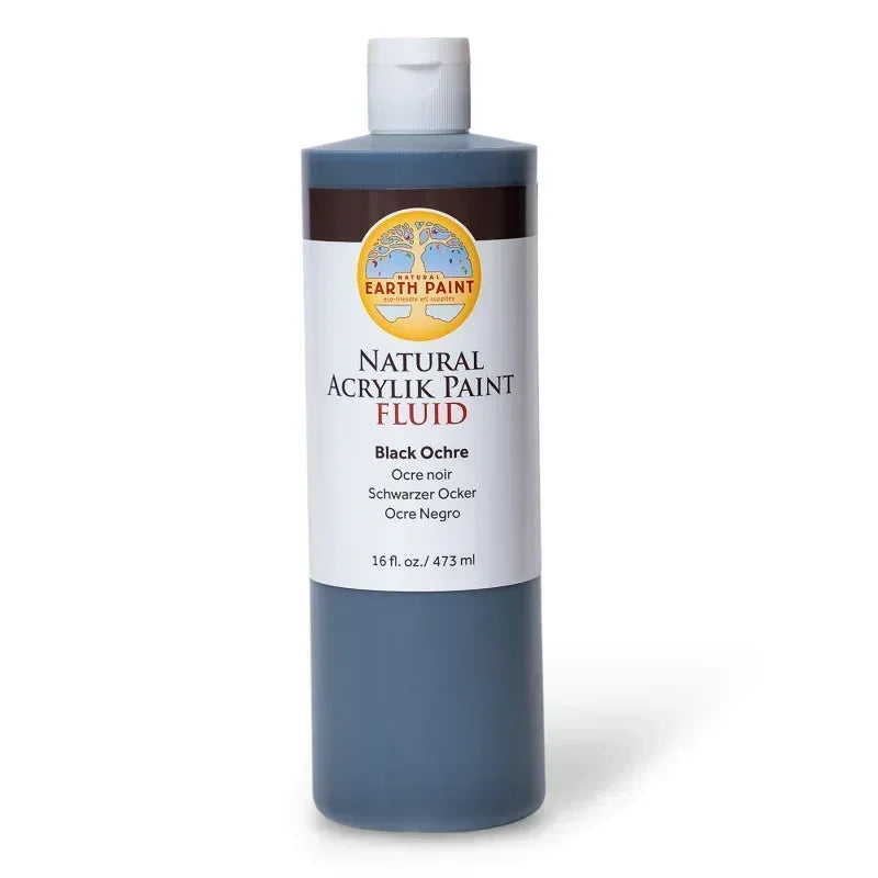 Natural Fluid Acrylik - 16 oz - Black Ochre