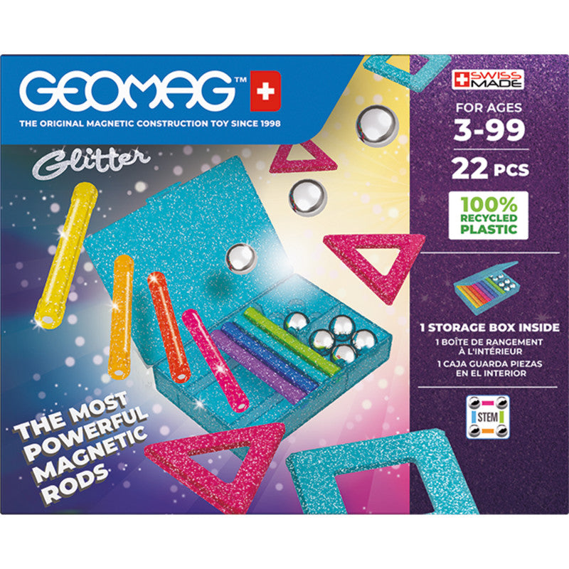 Glitter Magnetic Panels Building Set, 22 Pieces