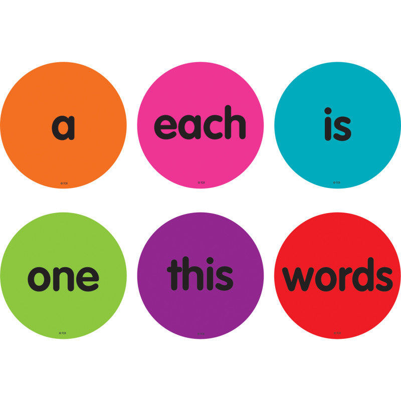 Spot On&reg; Sight Words 1-50 Carpet Markers, 4"