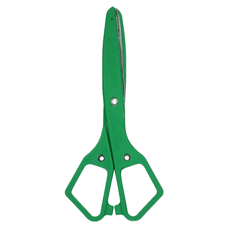 Saf-T-cut&reg; Scissors, 5-1/2" Blunt, Green