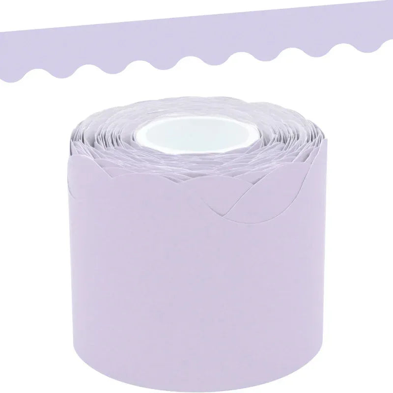Lavender Scalloped Rolled Border Trim, 50 Feet