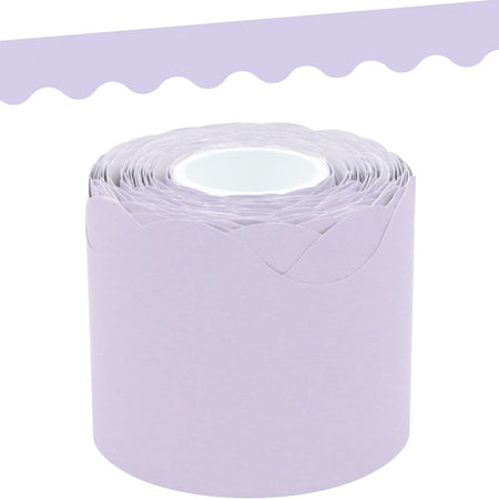 Lavender Scalloped Rolled Border Trim, 50 Feet