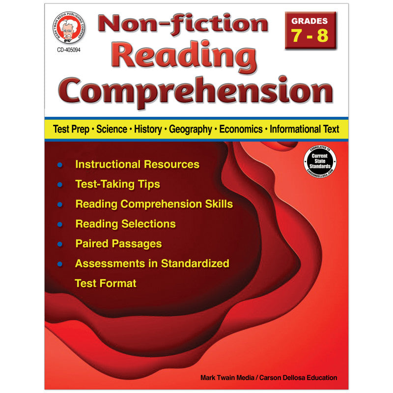 Nonfiction Reading Comprehension, Grade 7-8