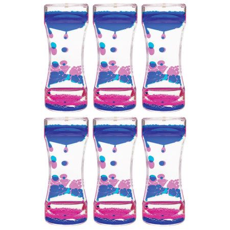 Blue & Pink Liquid Motion Bubbler, Pack of 6