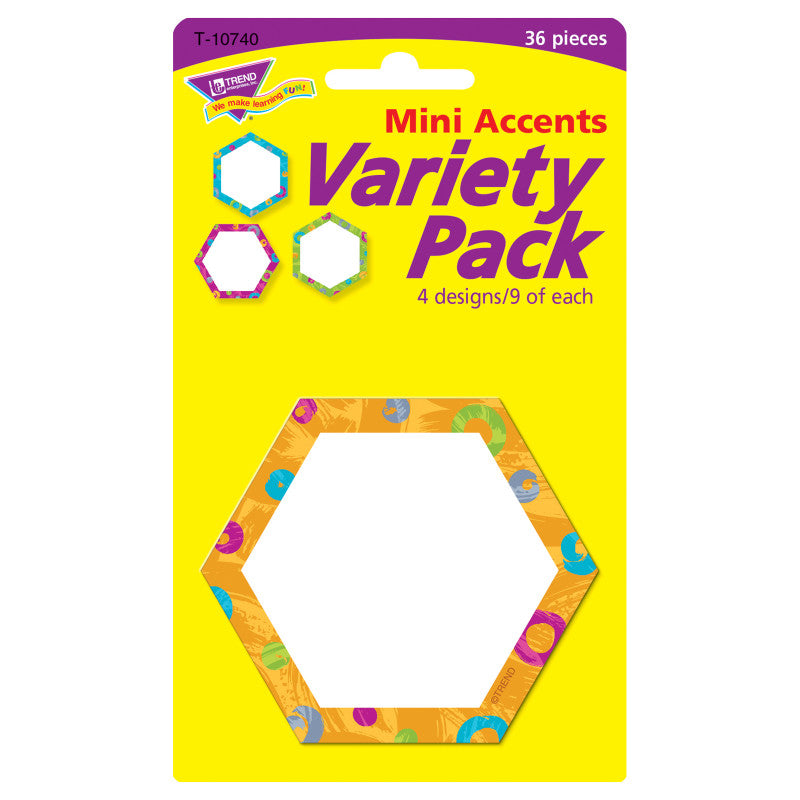 Color Harmony&trade; Hexa-swirls Mini Accents Variety Pack, 36 ct