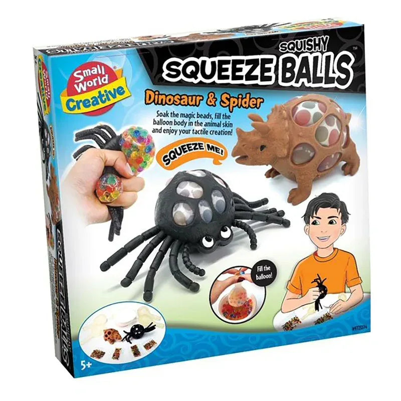Squishy Squeeze Balls Dinosaur & Spider Kit