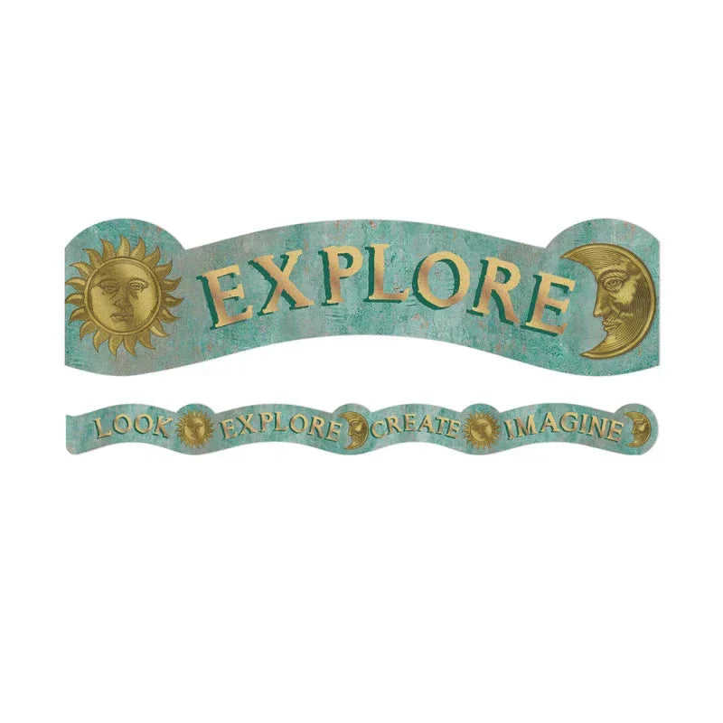 Curiosity Garden Dream Explore Create Imagine Extra Wide Deco Trim&reg;, 37 Feet