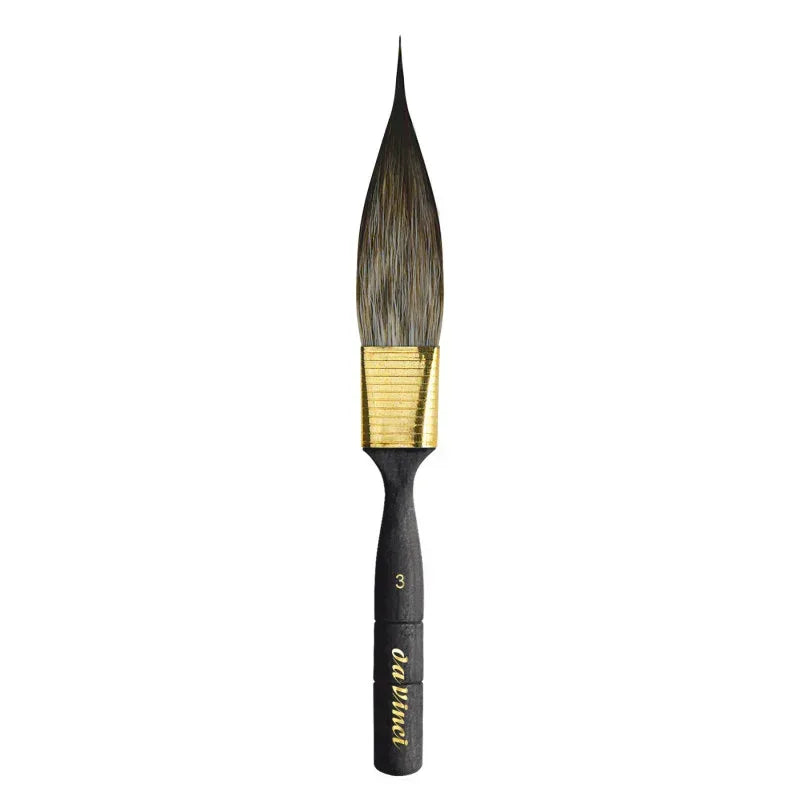 CASANEO Double Sided Dagger Striper with Traditional Pinstriping Handle, Synthetic, Watercolor & Acrylic, Series 704, Size 3