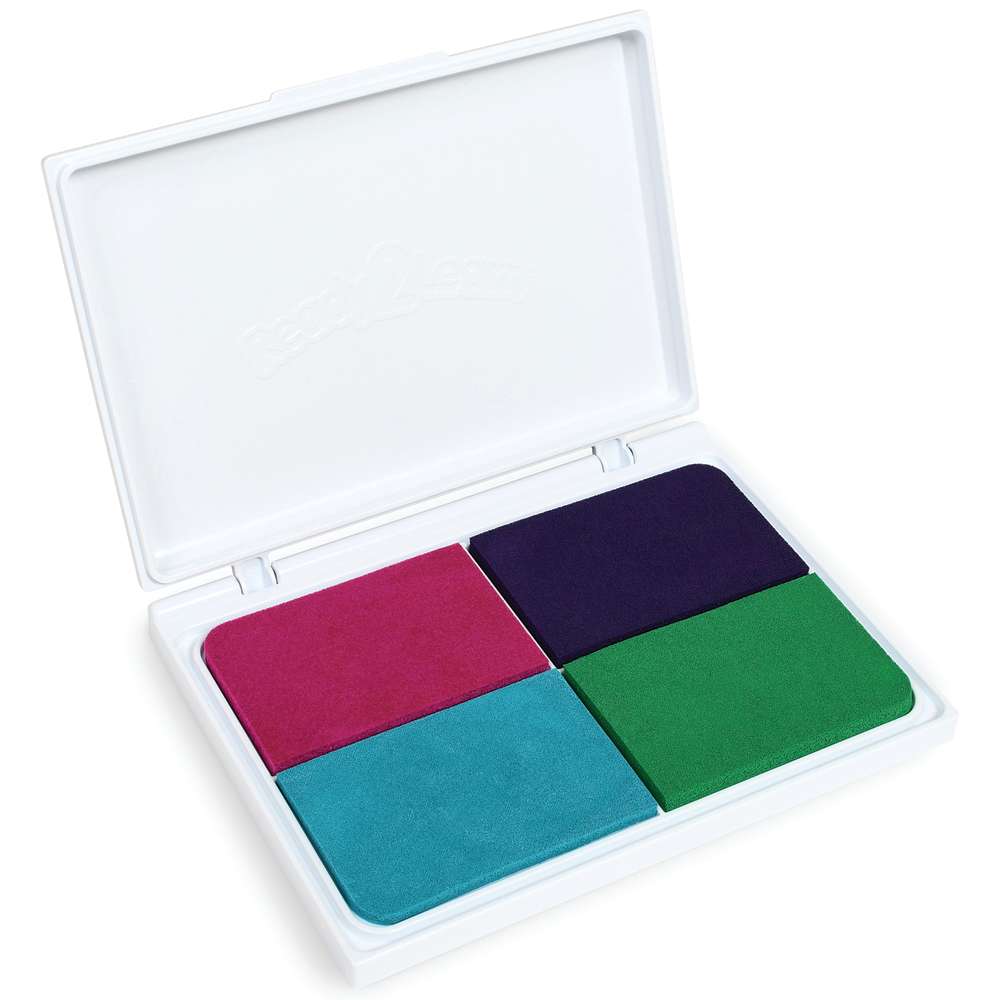 Washable 4-in-1 Stamp Pad, Electric Colors