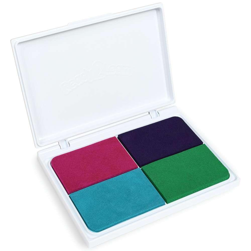 Washable 4-in-1 Stamp Pad, Electric Colors