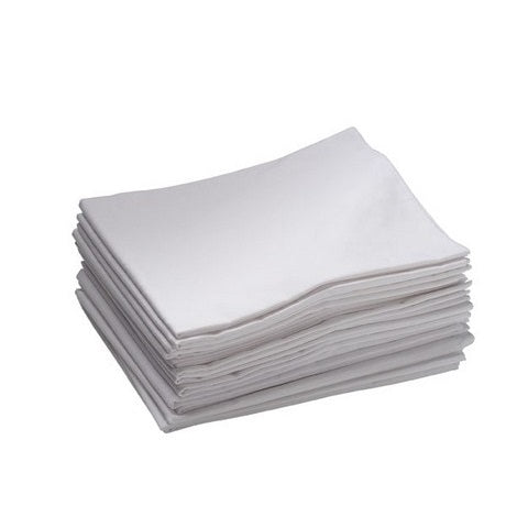Standard Cot Sheet - White 48" x 21.75" Pack of 12