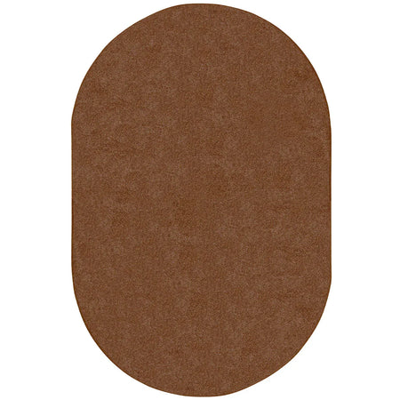 Endurance 6' x 9' Oval area rug in color Brown