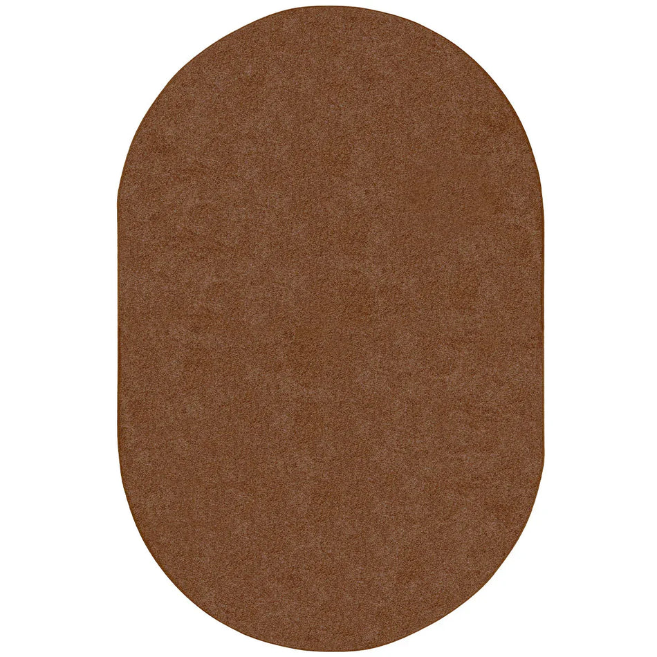Endurance 6' x 9' Oval area rug in color Brown