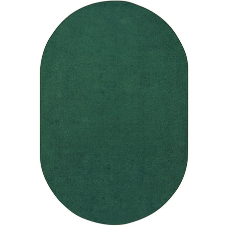 Endurance 6' x 9' Oval area rug in color Forest