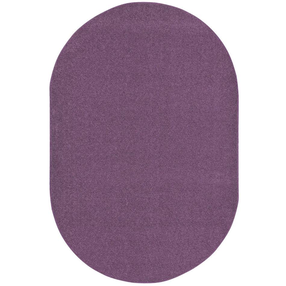 Endurance 6' x 9' Oval area rug in color Purple