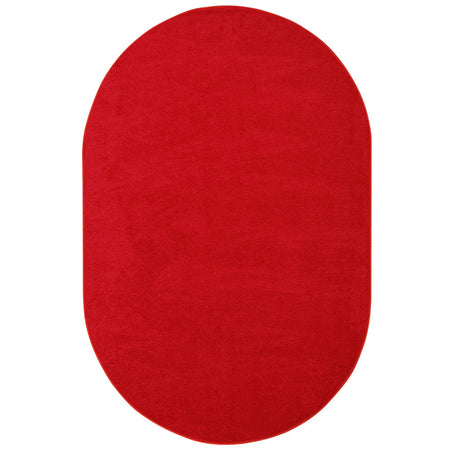 Endurance 12' x 7'6" Oval area rug in color Red