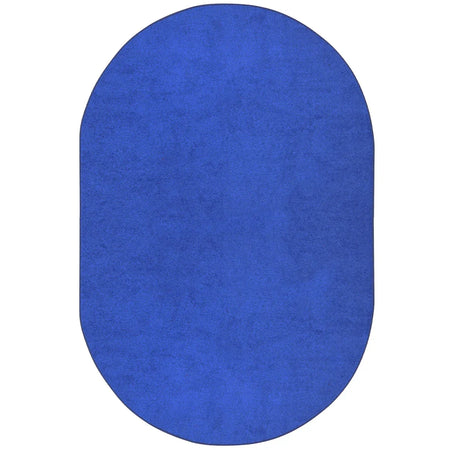Endurance 6' x 9' Oval area rug in color Royal Blue