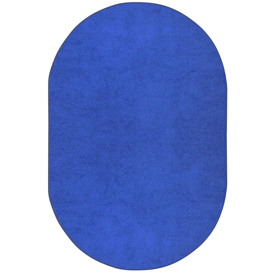 Endurance 12' x 7'6" Oval area rug in color Royal Blue