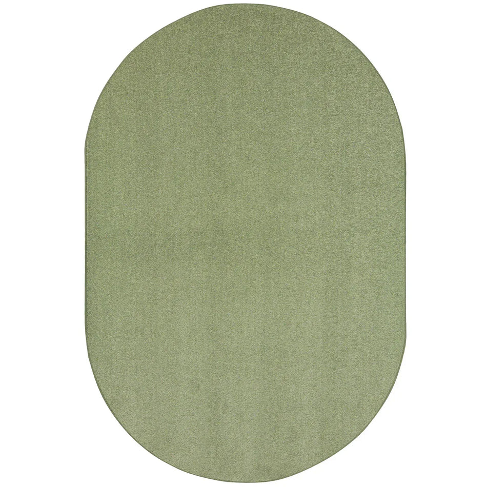 Endurance 12' x 7'6" Oval area rug in color Sage