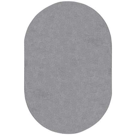 Endurance 12' x 7'6" Oval area rug in color Silver