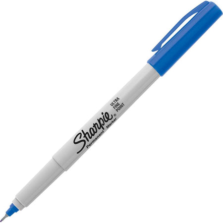 Sharpie Permanent Markers, Ultra Fine Point, Blue, 37003
